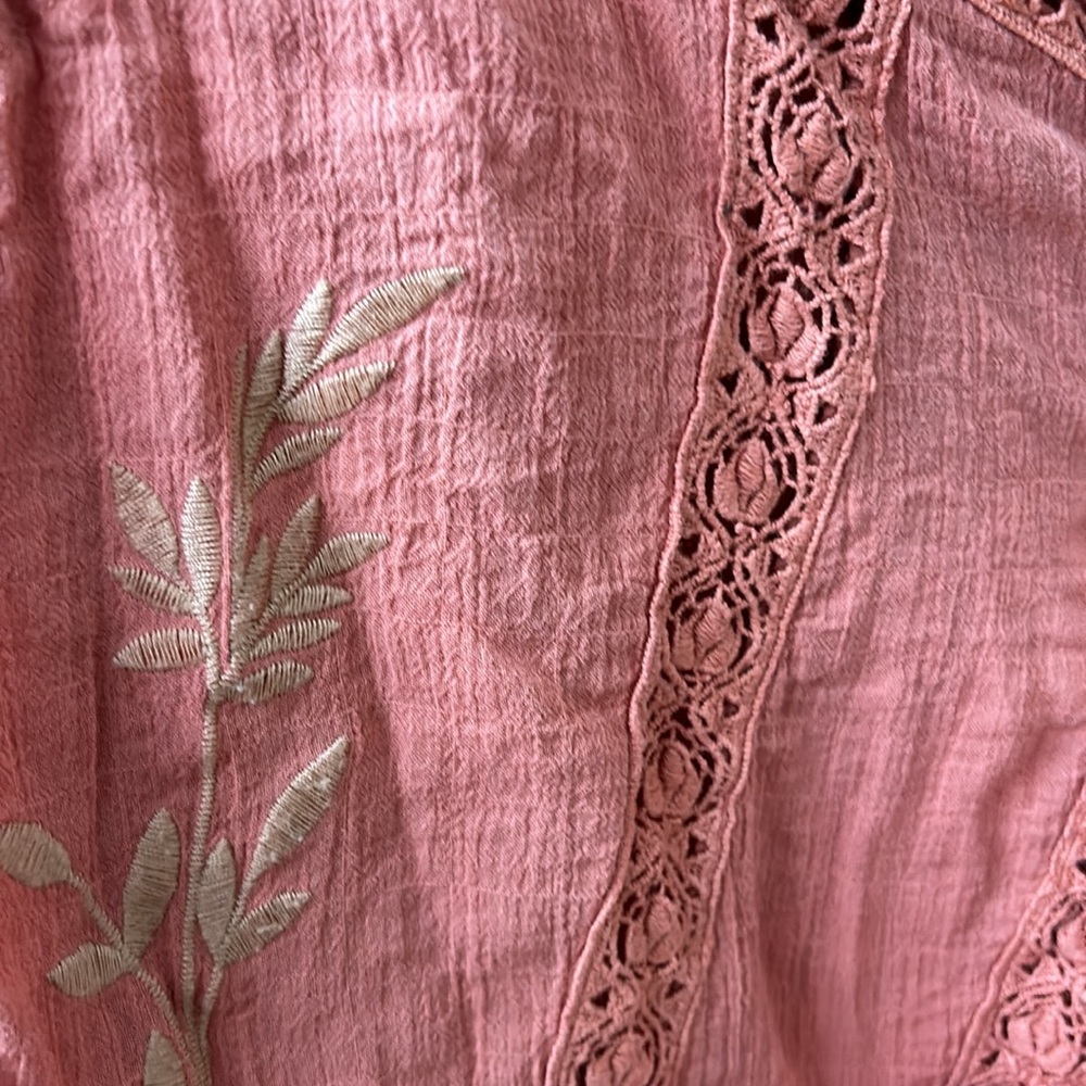 Free People Maria Maria Crochet Embroidered Top - size XS - Picture 10 of 11